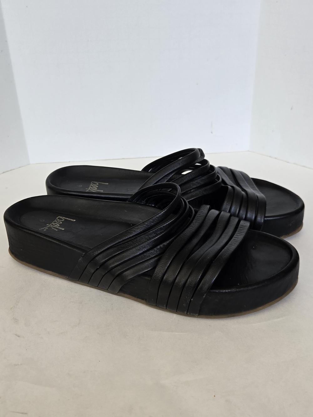 beek Black Multi-Strap Slide Sandals